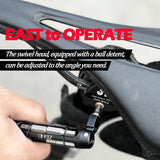 ZENO Bike Multi Tool Kit-Handlebar Insert-mountain bike or flat handlebar-Including 8 Bits with 9 Tool Standard