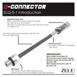 Q-Connector Bicycle Brake Hydraulic Coupler for M8 drop bar extend tube - SRAM AXS / Shimano ST-RS685 or equivalent