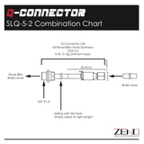 Q-Connector Bicycle Brake Hydraulic Coupler for M9 drop bar extend tube* 3M for Shimano (ST-R9120 or equivalent)