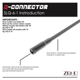 Q-CONNECTOR BICYCLE BRAKE HYDRAULIC COUPLER SOCKET SIDE PRE-PRESSED WITH 3M HOSE