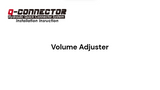 Hydraulic Volume Adjuster for Q-Connector Coupler