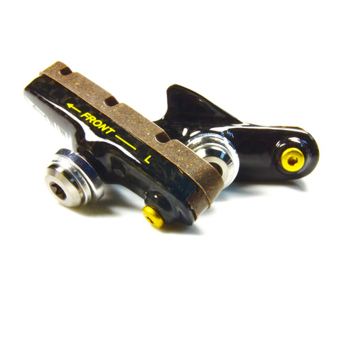 Full Carbon replaceable road bike brake pads with Ti made hardware - zenocycle